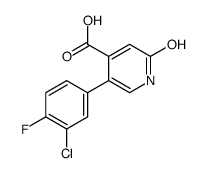 5-(3-chloro-4-fluorophenyl)-2-oxo-1H-pyridine-4-carboxylic acid Structure