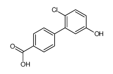 4-(2-chloro-5-hydroxyphenyl)benzoic acid结构式
