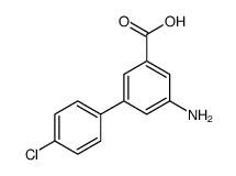 3-amino-5-(4-chlorophenyl)benzoic acid结构式