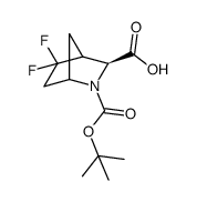 Rel-(1S,3S,4S)-2-(tert-butoxycarbonyl)-5,5-difluoro-2-azabicyclo[2.2.1]heptane-3-carboxylic acid Structure