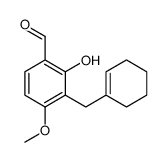 3-(cyclohexen-1-ylmethyl)-2-hydroxy-4-methoxybenzaldehyde Structure