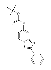 tert-butyl 2-phenylimidazo[1,2-a]pyridin-7-ylcarbamate Structure