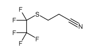 3-[(Pentafluoroethyl)sulfanyl]propanenitrile结构式