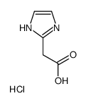 2-(1H-imidazol-2-yl)acetic acid,hydrochloride结构式