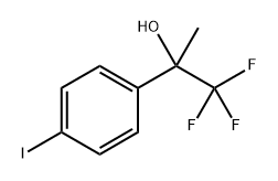 1,1,1-trifluoro-2-(4-iodophenyl)propan-2-ol结构式