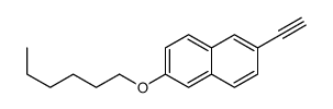2-ethynyl-6-hexoxynaphthalene Structure