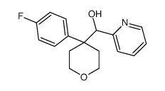 [4-(4-fluorophenyl)oxan-4-yl]-pyridin-2-ylmethanol结构式