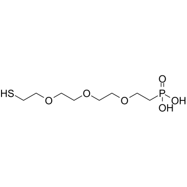 Thiol-PEG3-phosphonic acid structure