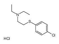 2-(4-chlorophenyl)sulfanylethyl-diethylazanium,chloride结构式