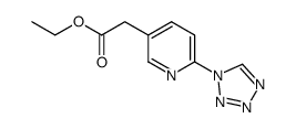 ethyl [6-(1H-tetrazol-1-yl)pyridin-3-yl]acetate结构式