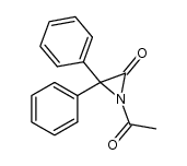 1-acetyl-3,3-diphenylaziridin-2-one结构式