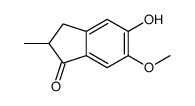 5-hydroxy-6-methoxy-2-methyl-2,3-dihydroinden-1-one Structure