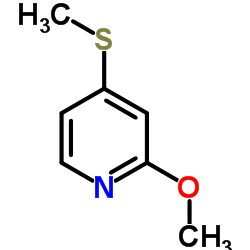 2-Methoxy-4-(methylsulfanyl)pyridine结构式