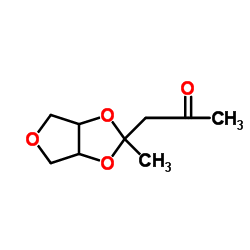 3-甲基-3-(2-氧代丙基)-2,4,7-三氧杂双环[3.3.0]辛烷结构式