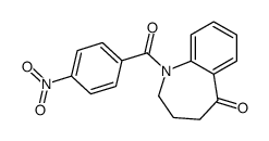 1-(4-nitrobenzoyl)-3,4-dihydro-2H-1-benzazepin-5-one结构式