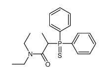 2-diphenylphosphinothioyl-N,N-diethylpropanamide结构式