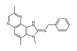 N-benzyl-3,4,8-trimethylimidazo[4,5-f]quinoxalin-2-amine结构式