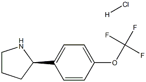 (R)-2-(4-(trifluoromethoxy)phenyl)pyrrolidine hydrochloride Structure