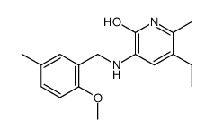 5-ethyl-3-[(2-methoxy-5-methylphenyl)methylamino]-6-methyl-1H-pyridin-2-one结构式