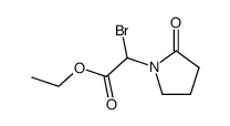 1-(1-bromo-1-ethoxycarbonylmethyl)-2-pyrrolidone结构式