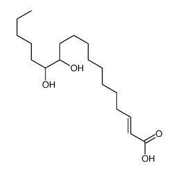 12,13-dihydroxyoctadec-2-enoic acid结构式