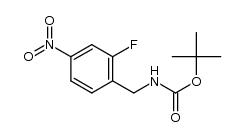 tert-butyl 2-fluoro-4-nitrobenzylcarbamate Structure