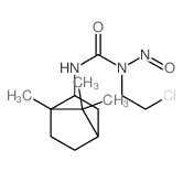 Urea,N-(2-chloroethyl)-N-nitroso-N'-(1,7,7-trimethylbicyclo[2.2.1]hept-2-yl)-结构式