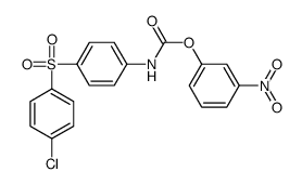 (3-nitrophenyl) N-[4-(4-chlorophenyl)sulfonylphenyl]carbamate Structure