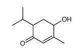 4-hydroxy-3-methyl-6-propan-2-ylcyclohex-2-en-1-one结构式