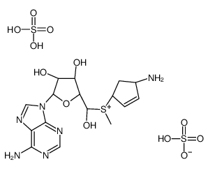 S-(5'-deoxy-5'-adenosyl)-1-ammonio-4-(methylsulfonio)-2-cyclopentene Structure