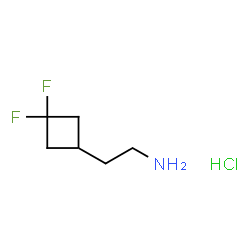 2-(3,3-difluorocyclobutyl)ethan-1-amine hydrochloride Structure