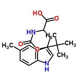 2-((叔丁氧羰基)氨基)-3-(5-甲基-1H-吲哚-3-基)丙酸结构式