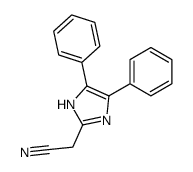 2-(4,5-diphenyl-1H-imidazol-2-yl)acetonitrile结构式