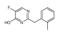 4(1H)-Pyrimidinone, 5-fluoro-2-((2-methylphenyl)methyl)-结构式