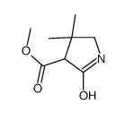 2-氧代-4,4-二甲基吡咯烷-3-甲酸甲酯结构式