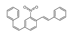 2-nitro-1,4-bis(2-phenylethenyl)benzene结构式