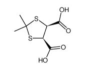 4.5-cis-Dicarboxy-2.2-dimethyl-1.3-dithiolan结构式