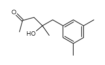 5-(3,5-dimethylphenyl)-4-methyl-4-hydroxy-2-pentanone Structure