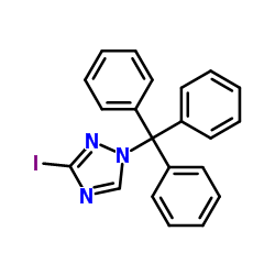 3-Iodo-1-trityl-1H-1,2,4-triazole structure