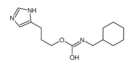3-(1H-imidazol-5-yl)propyl N-(cyclohexylmethyl)carbamate结构式