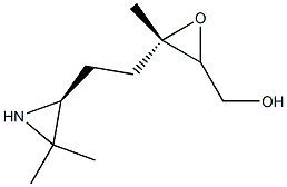 ((2S,3S)-3-(2-(3,3Dimethylaziridin-2-yl)ethyl)-3-methyloxiran-2-yl)methanol Structure