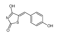 (Z)-5-(4-Hydroxybenzylidene)thiazolidine-2,4-dione Structure