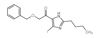 1-Benzyloxymethyl-2-butyl-4-iodoimidazole-5-carboxaldehyde structure