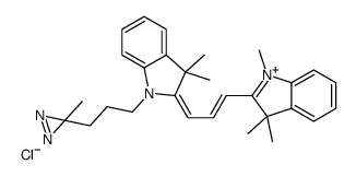 4,4-azo-n-pentyl-1'-methyl-3,3,3',3'-tetramethylindocarbocyanine structure