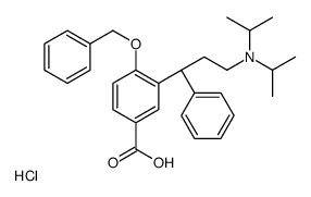 (R)-4-(苄氧基)-3-(3-(二异丙基氨基)-1-苯基丙基)苯甲酸盐酸盐结构式