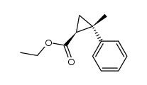 ethyl 2-methyl-2-phenylcyclopropane carboxylate Structure