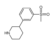 3-(3-(Methylsulfonyl)phenyl)piperidine structure