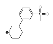 3-(3-(Methylsulfonyl)phenyl)piperidine Structure