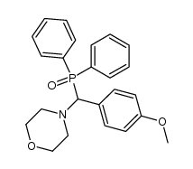 4-[(Diphenylphosphinoyl)(4-methoxyphenyl)methyl]morpholine Structure