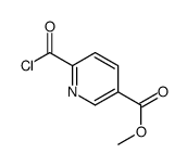 3-Pyridinecarboxylicacid,6-(chlorocarbonyl)-,methylester(9CI) Structure
